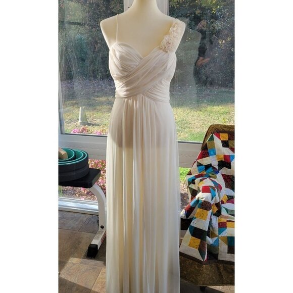 Elegant Cream Wedding Dress Vintage Cindy Collection Ivory Size Large - Picture 1 of 14
